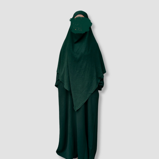 Khimar & Abaya Set - Emerald